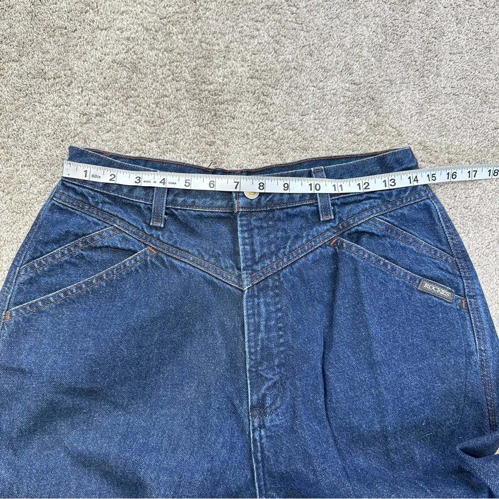 Rocky Mountain Women’s Bareback Mom High Rise Jeans Western in Dark Wash 13/14 - Image 13