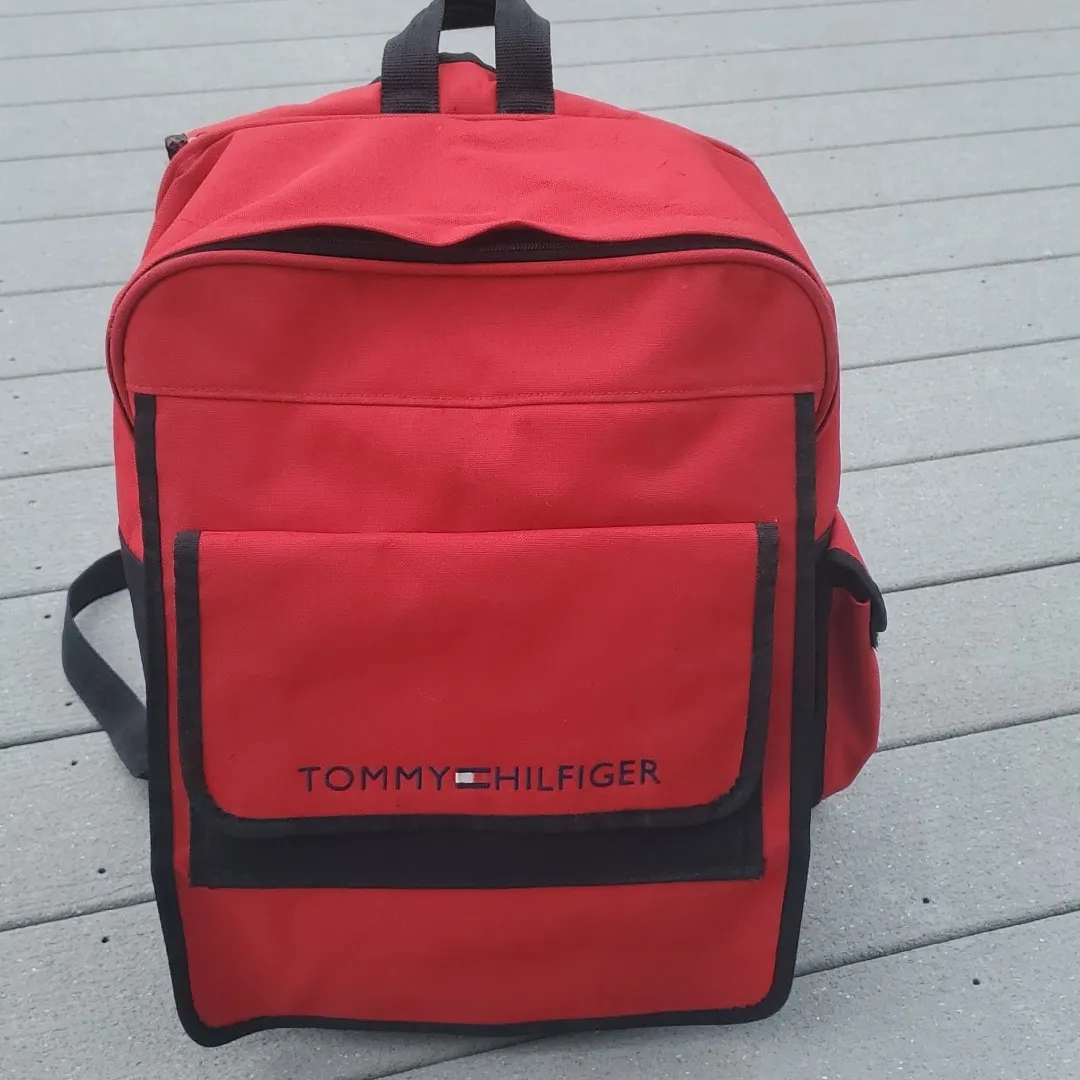 Tommy Hilfiger Y2K Backpack | Y2K Vintage Tommy Hilfiger Backpack - Image 3