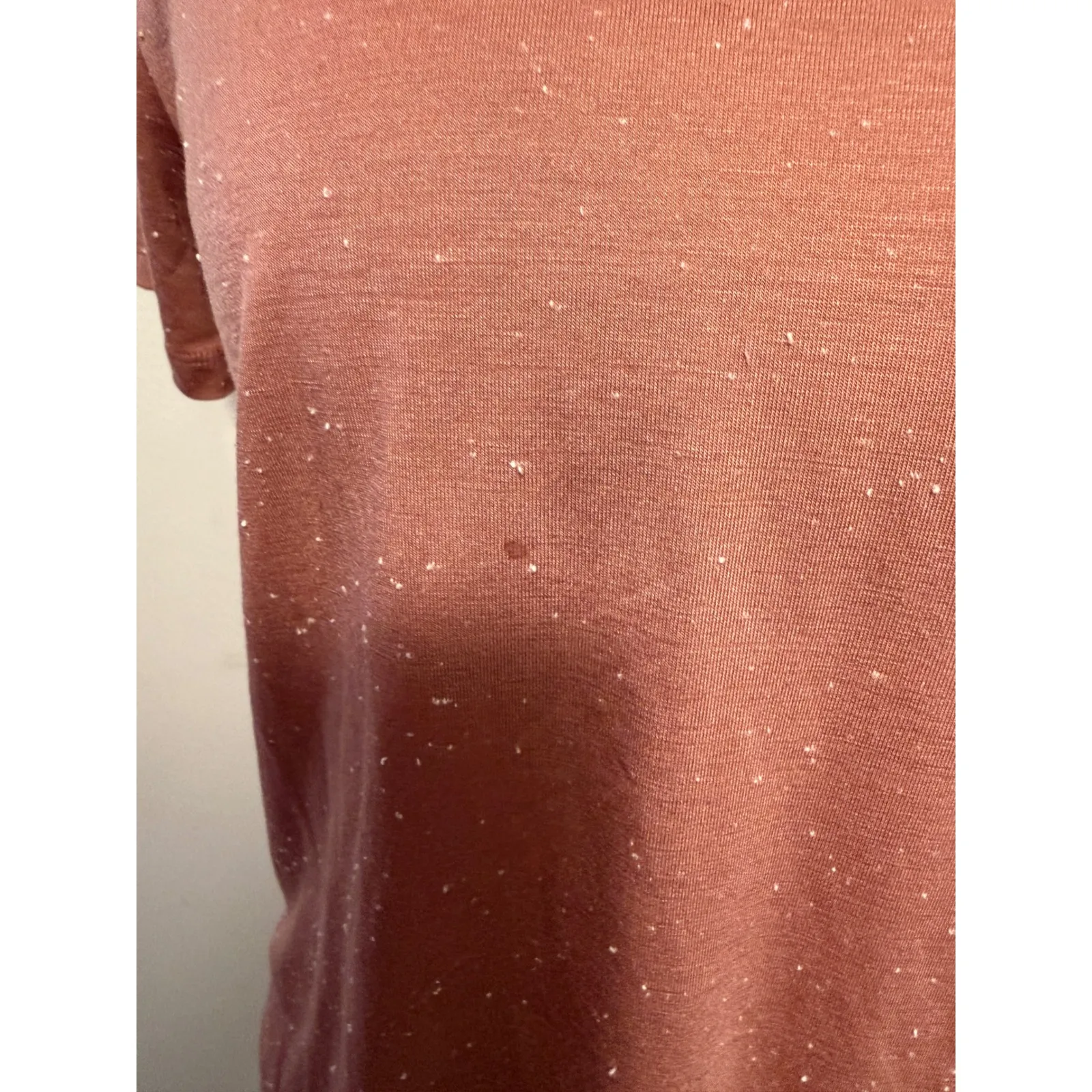 Lululemon V Neck T Shirt Rose Speckled Athletic Fitness Women's Size 8 - Image 5