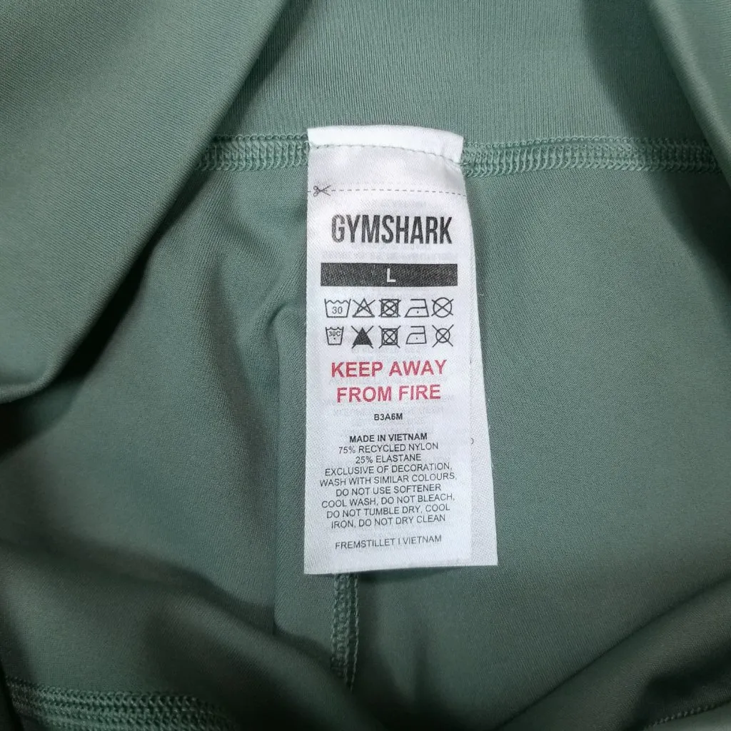 Gymshark Elevate High Rise Leggings Willow Green Sz Large - Image 4