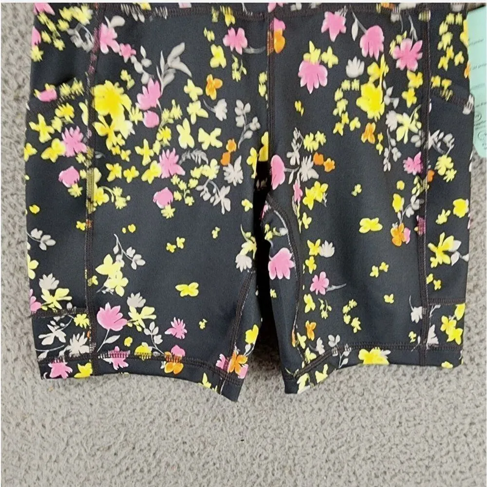 ID Ideology Pansy Poppyseed Printed Biker Shorts Size 2X New with Tag - Image 5