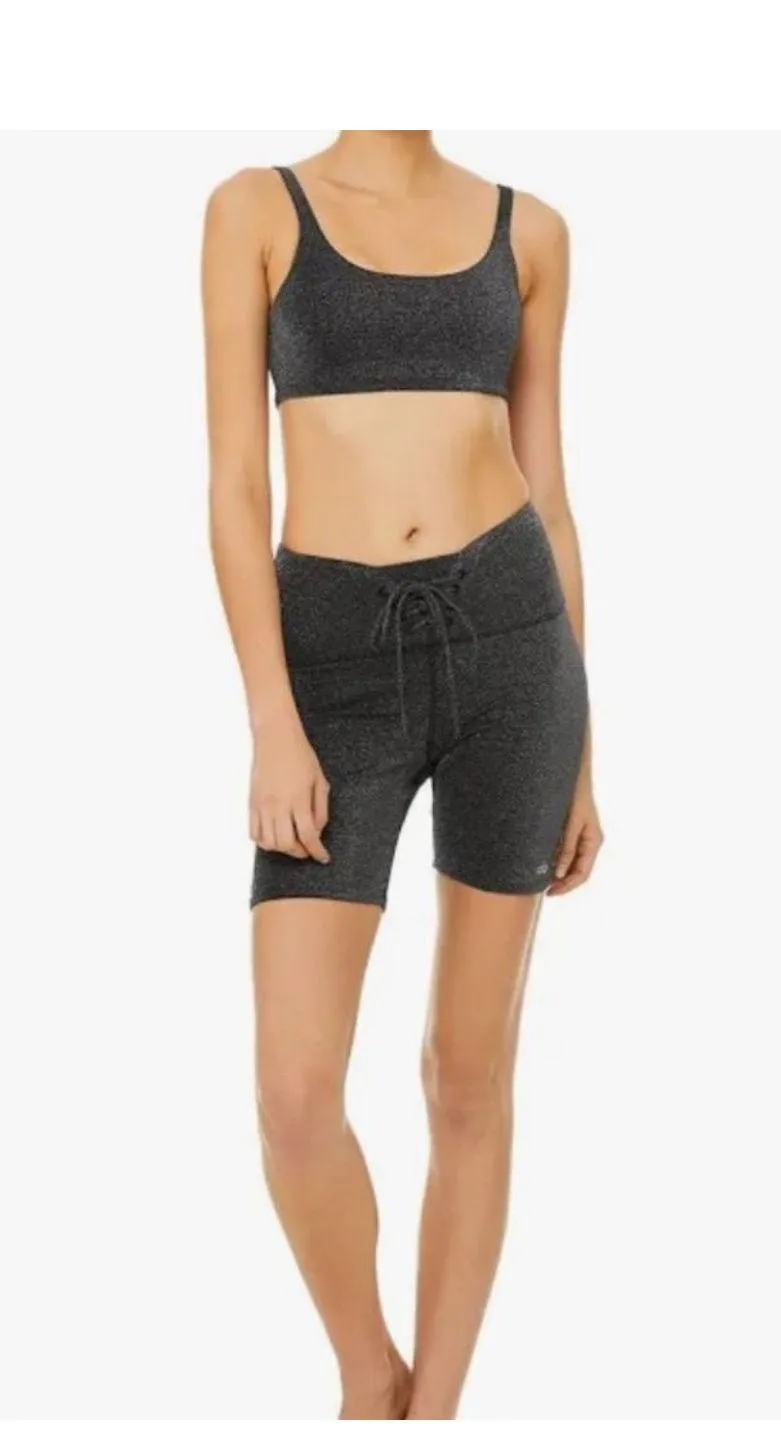 Alo Yoga Glitter Bike Shorts - Image 2