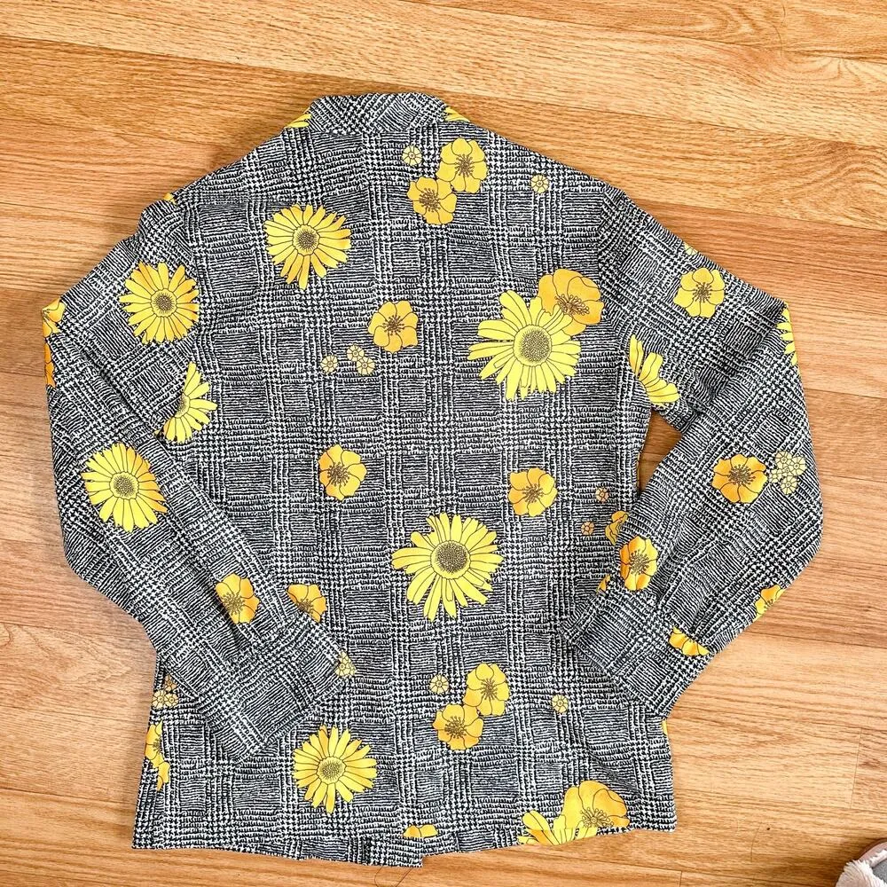 Vintage 1970s By David Smith Blouse and Skirt Sunflower Two Piece Outfit - Image 7