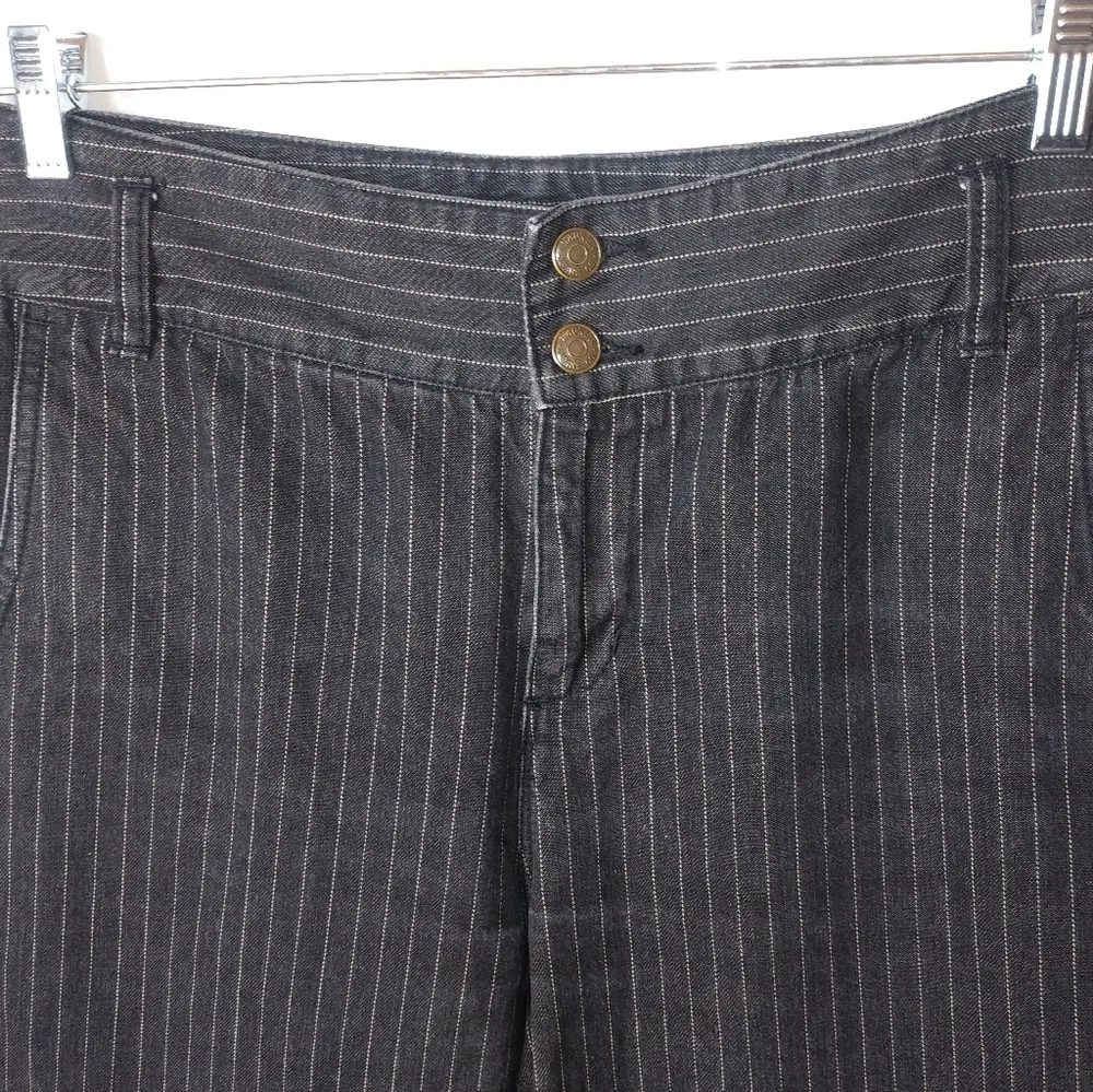 Lauren Ralph Lauren 6 32x33 Black Pin Stripe Jeans - Image 7