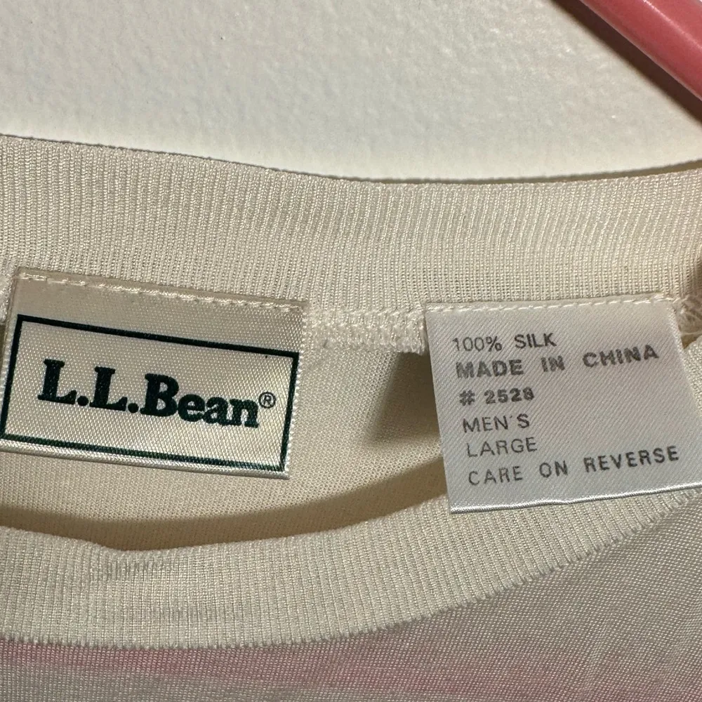 L.L Bean Cream silk Set Size L - Image 6