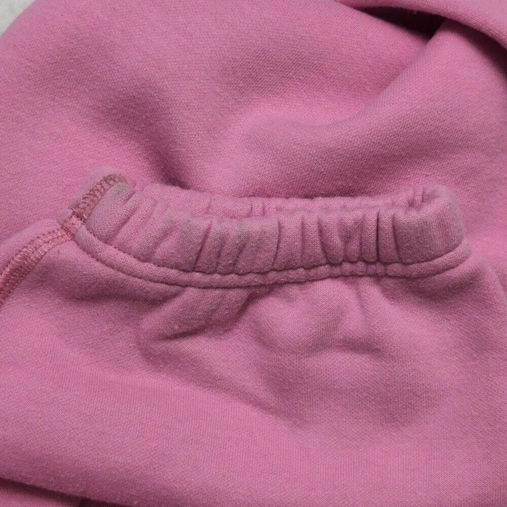 Skims Pink Elastic Waist Cuff Sweatpants Joggers Cotton Blend Size XL - Image 5