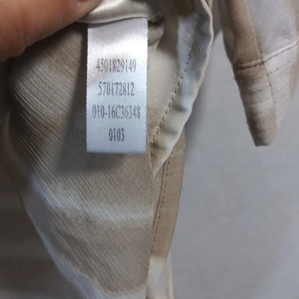 Chico's 2 Piece Tie-Dye Stripe Tunic Top Tan Cream Size M - Image 10