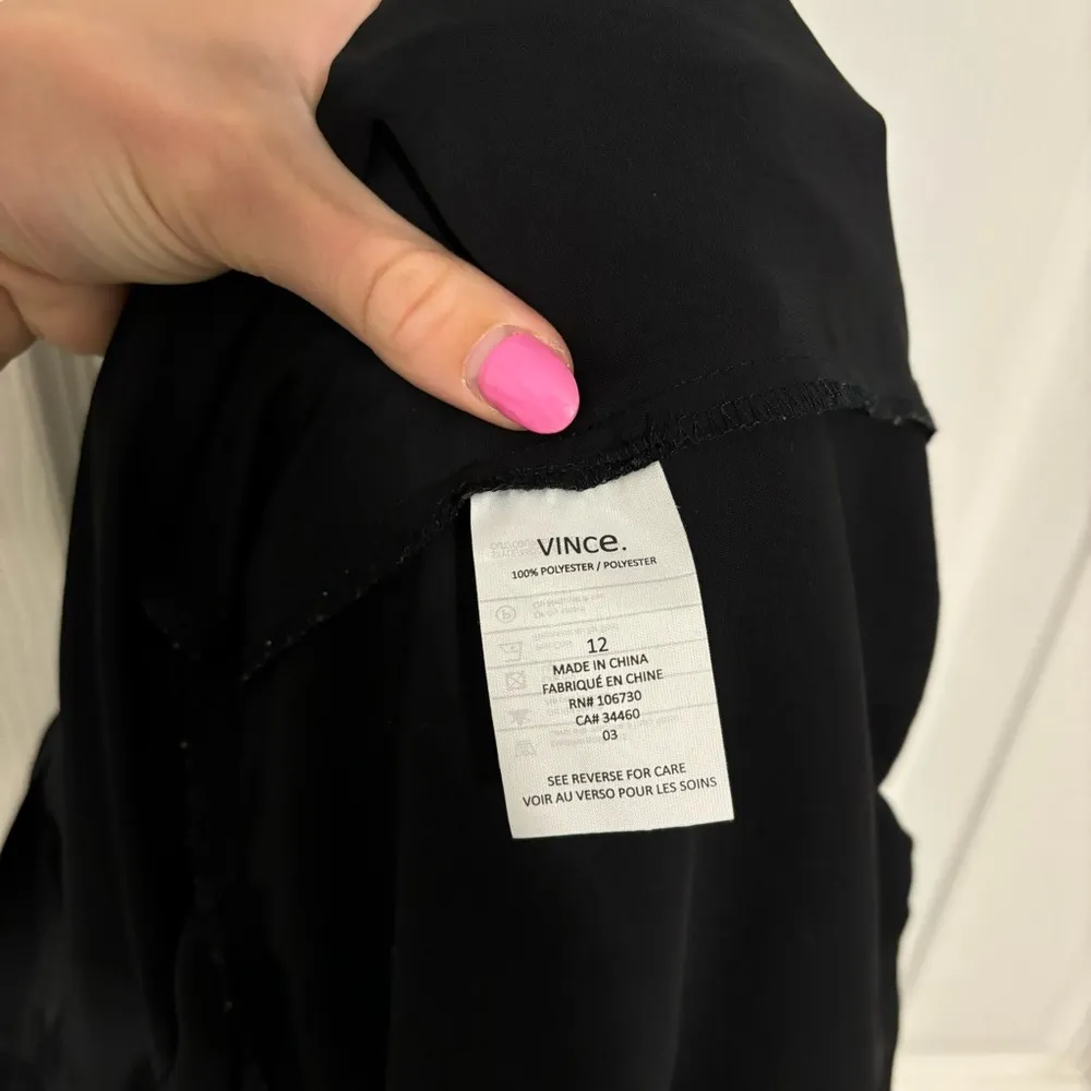 Vince 100% Polyester Black Long Sleeve Jumpsuit - Image 6