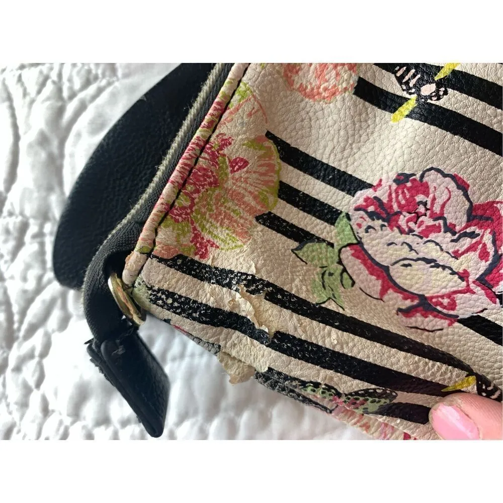 Betsey Johnson Gift Boxed Floral Big Bow Wallet Handbag Multi-Color Size 8x12" - Image 16