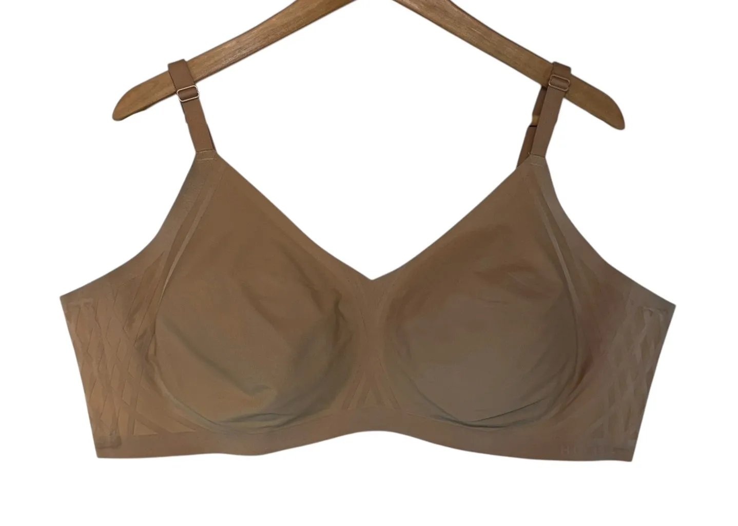 HONEYLOVE 3X 44DD 44E 44DDD F Comfort Seamless Full Coverage Bra Nude Tan Size undefined - Image 1