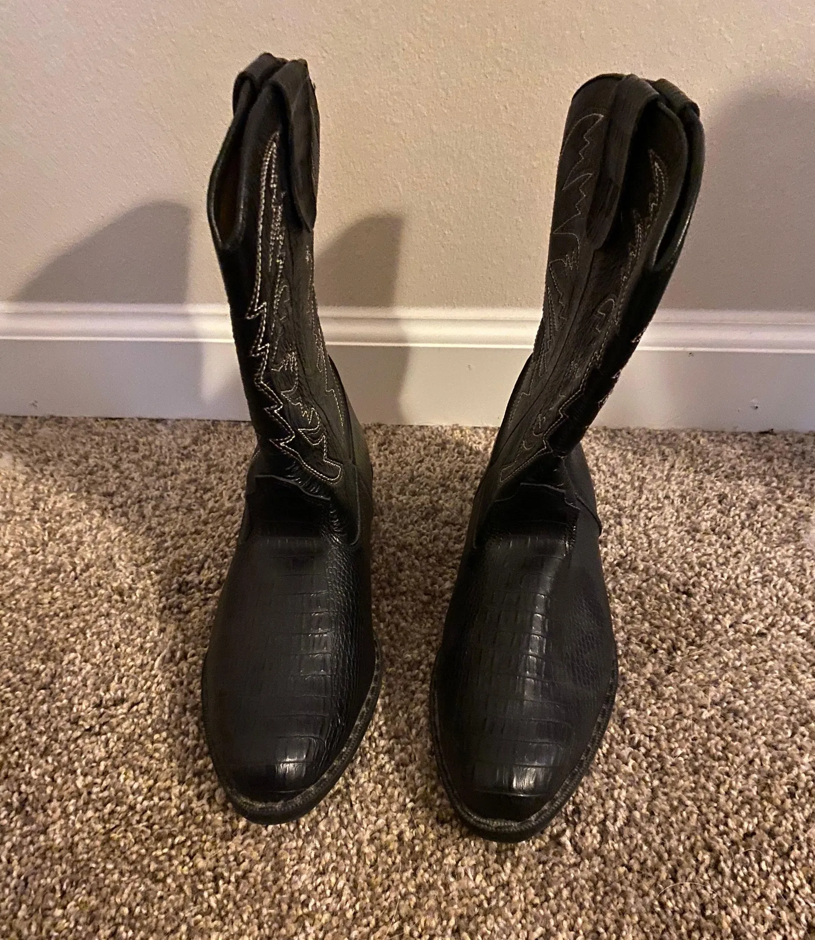 Cowboy Boots Black Size 5.5 - Image 2