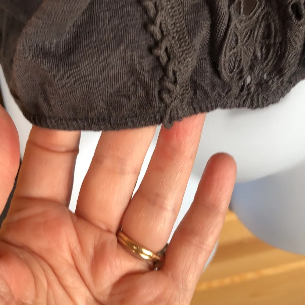 American Eagle Long-sleeve Lace front tie shirt - Image 3