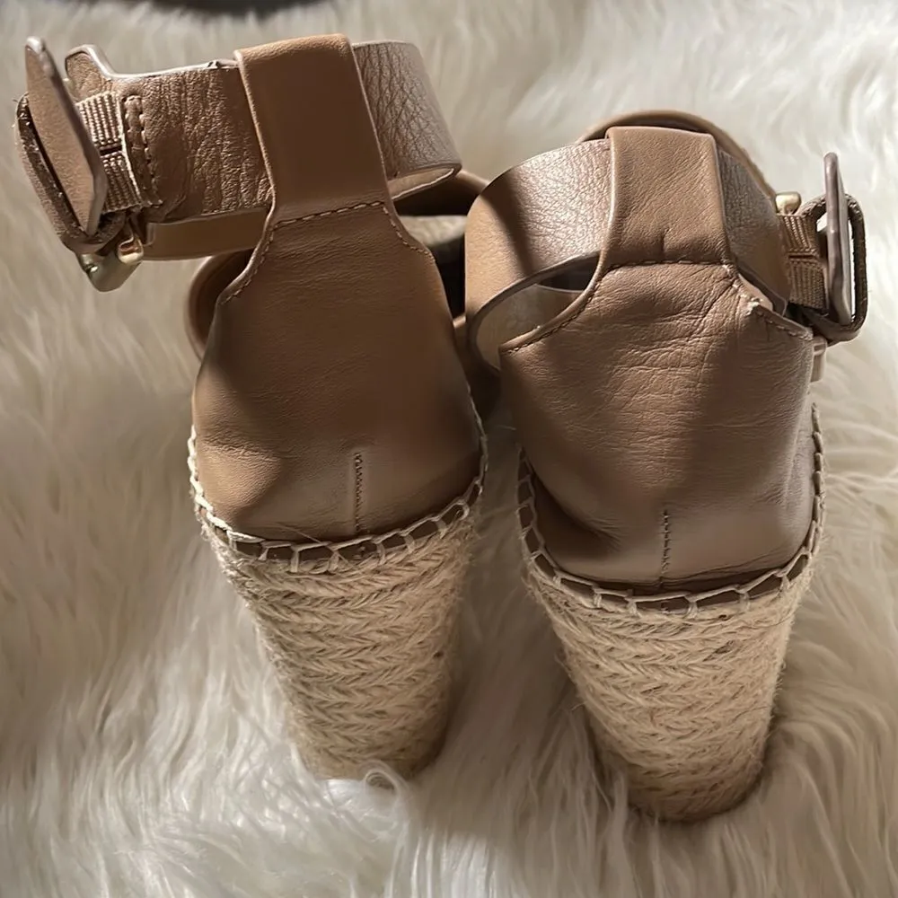 Marc Fisher Alina Espadrille Wedge, Tan - Image 7