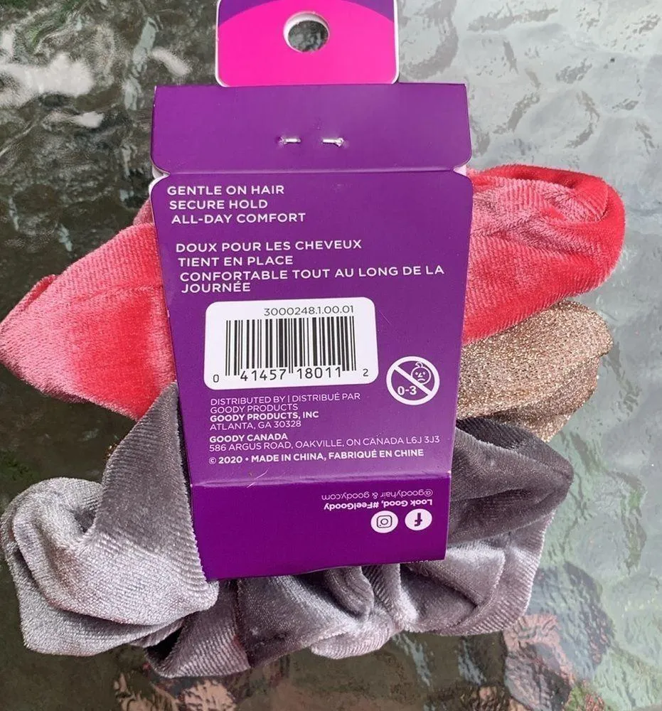 Goody ouchless set of 3 scrunchies Pink - Image 2