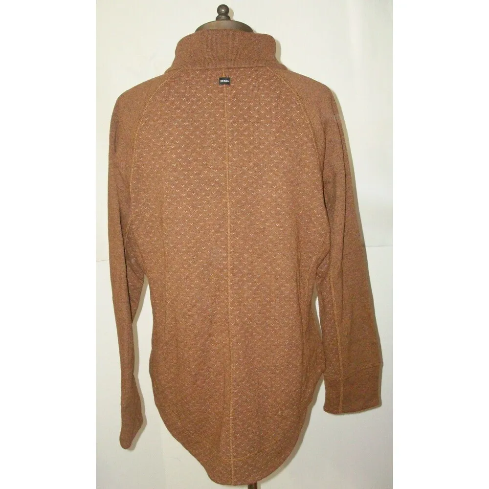NWT New Womens Prana Sweater Frozen Falls Sweater Tunic M Sepia Brown Wool Blend - Image 5