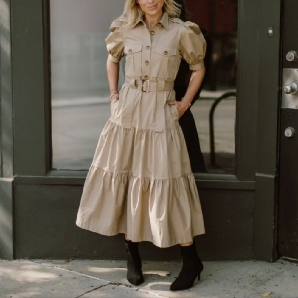 Derek Lam 10 Crosby Buffy Utility Shirtdress Dress - Image 2