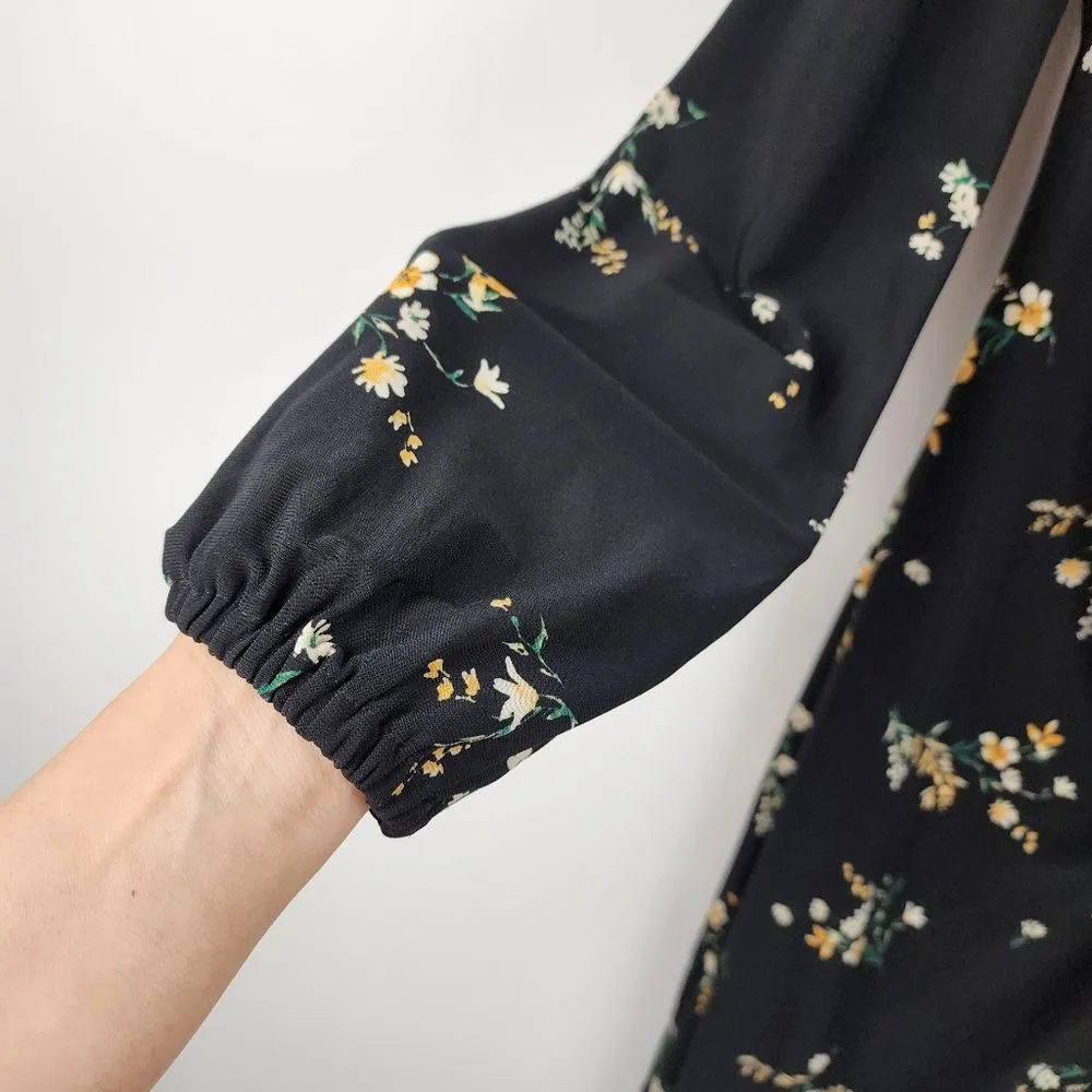 Lauren Ralph Lauren Floral Faux Wrap Long Sleeve Dress Size 6 - Image 14