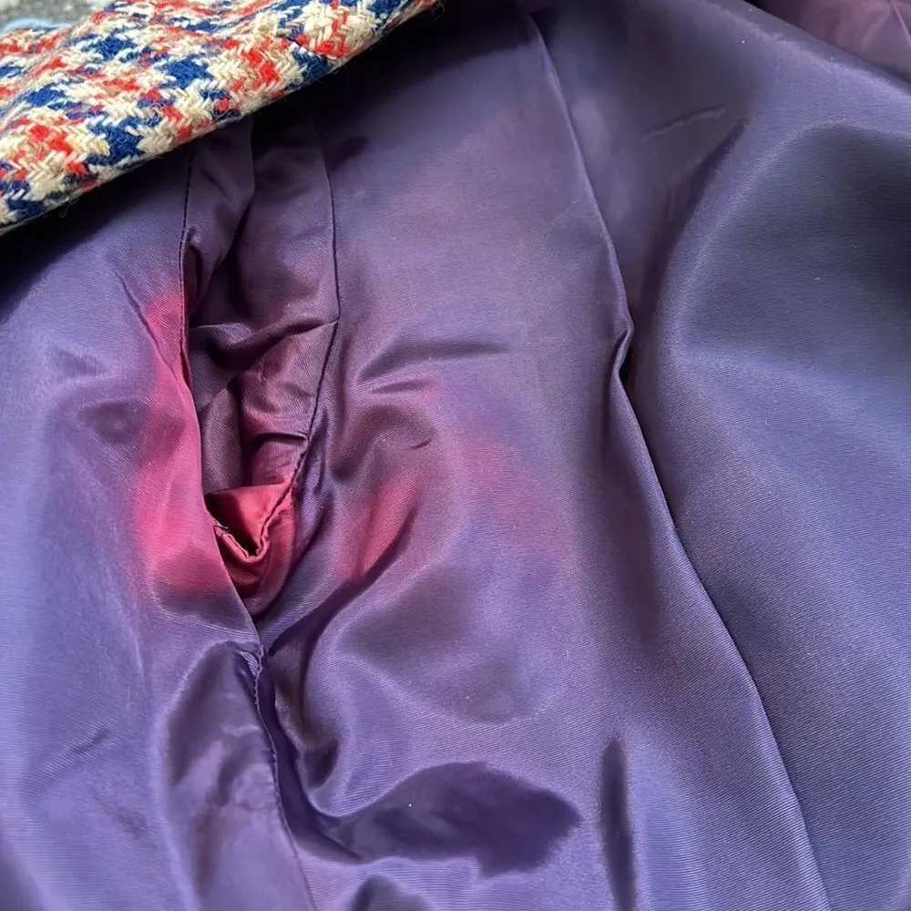 Vintage‎ Pendleton 1970’s houndstooth 2 piece suit set blazer & pants americana - Image 13