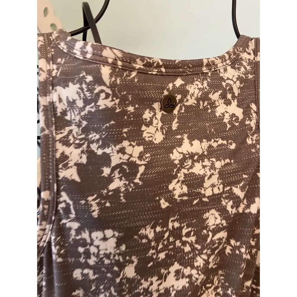 PRANA DRESS Small S  GREEN BUILT-IN PADDED BRA STRETCH SUNDRESS - Image 3