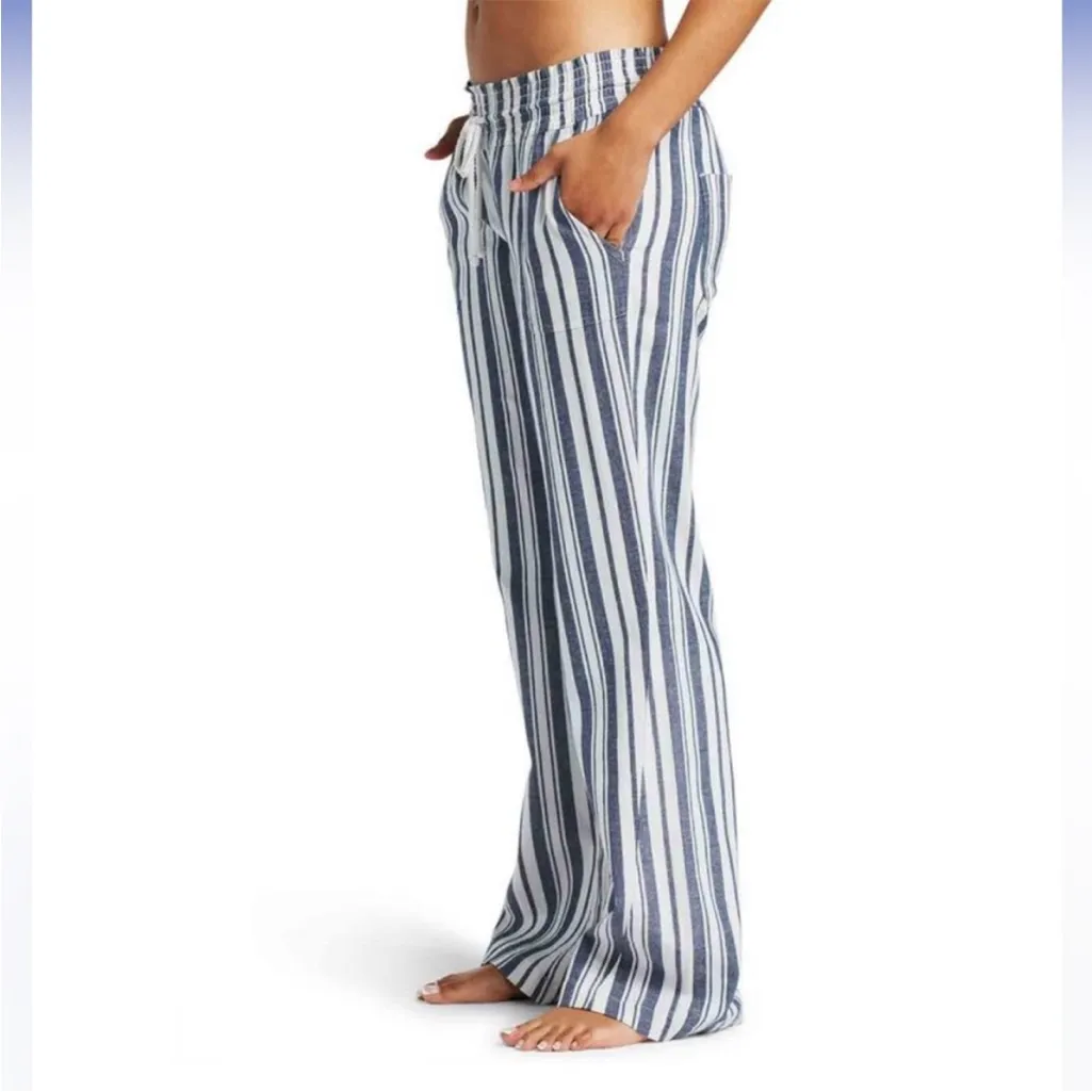 Women’s Roxy Oceanside Linen Pants Size XL - Image 3