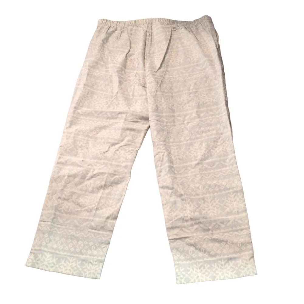 Talbots Snowflake Pajama Pants Size Medium - Image 5