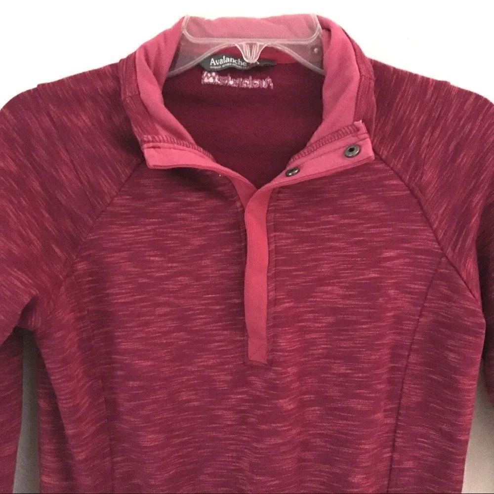 Avalanche Loma snap mock thumbhole sweatshirt L - Image 3