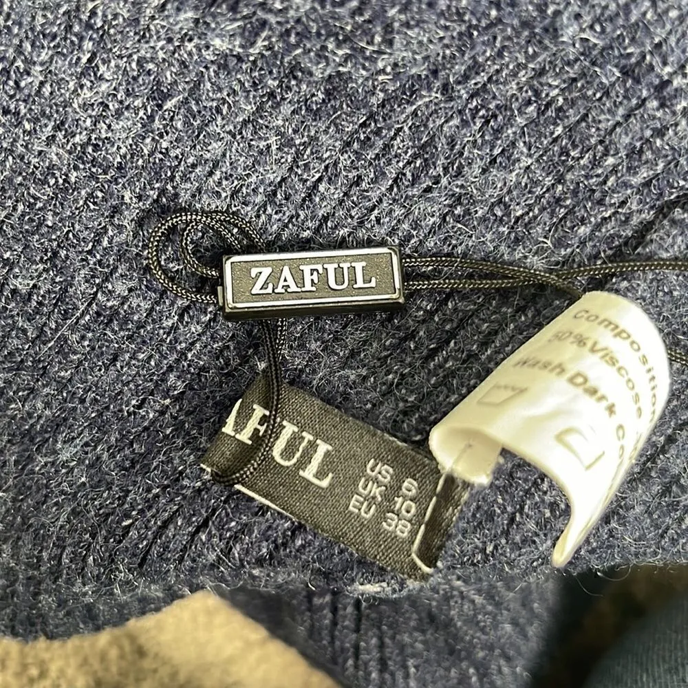 Zaful sweater with crisscross tie up open back.  Size 6.  Like new. - Image 4