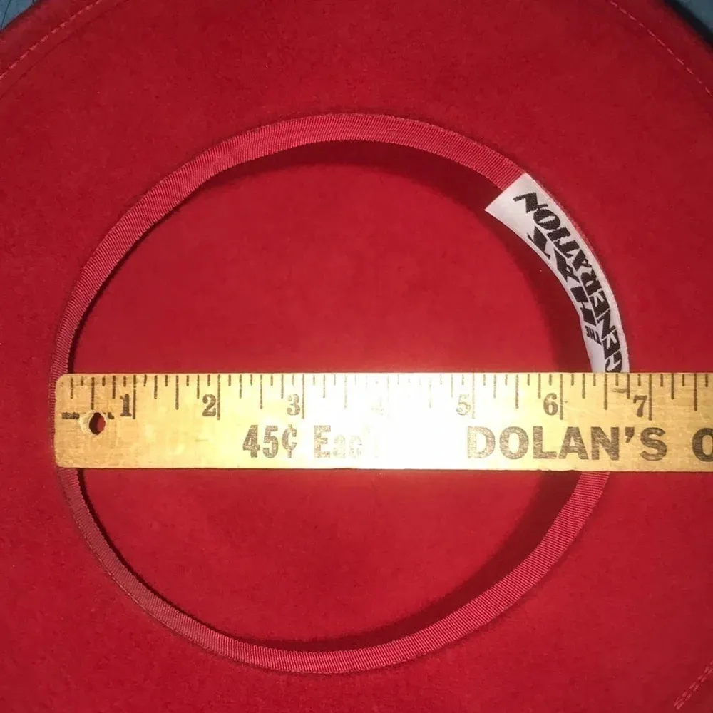 THE HAT GENERATION Red, Wide Black Band, Beautiful Feathers, Rhinestone Detail Red - Image 10