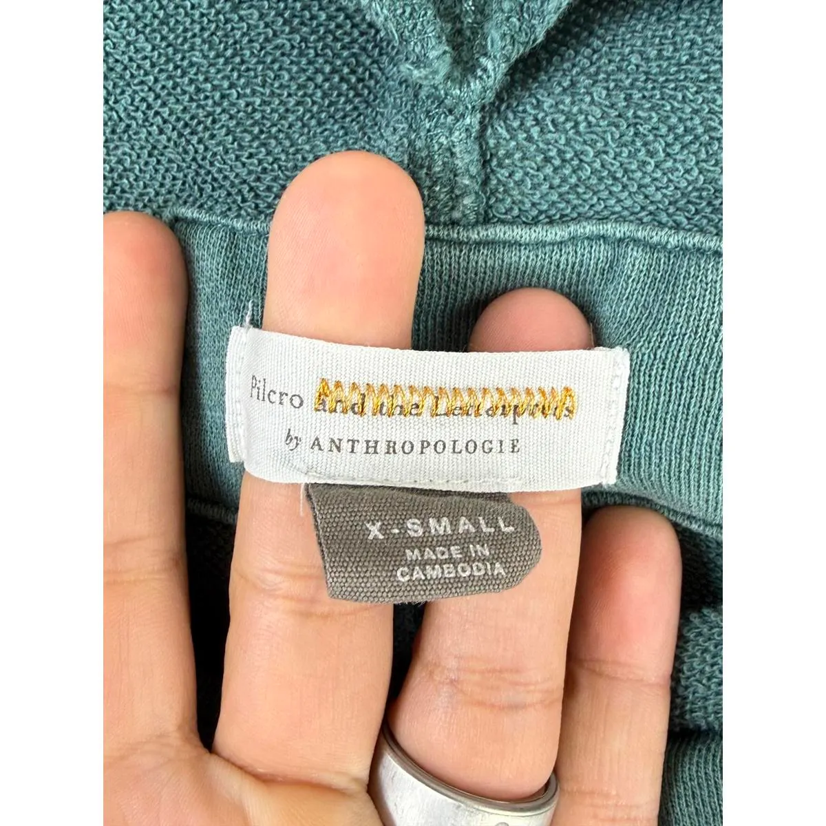 Pilcro by Anthropologie Teal Oversized Donna Tunic Pullover - Size - XS - Image 4