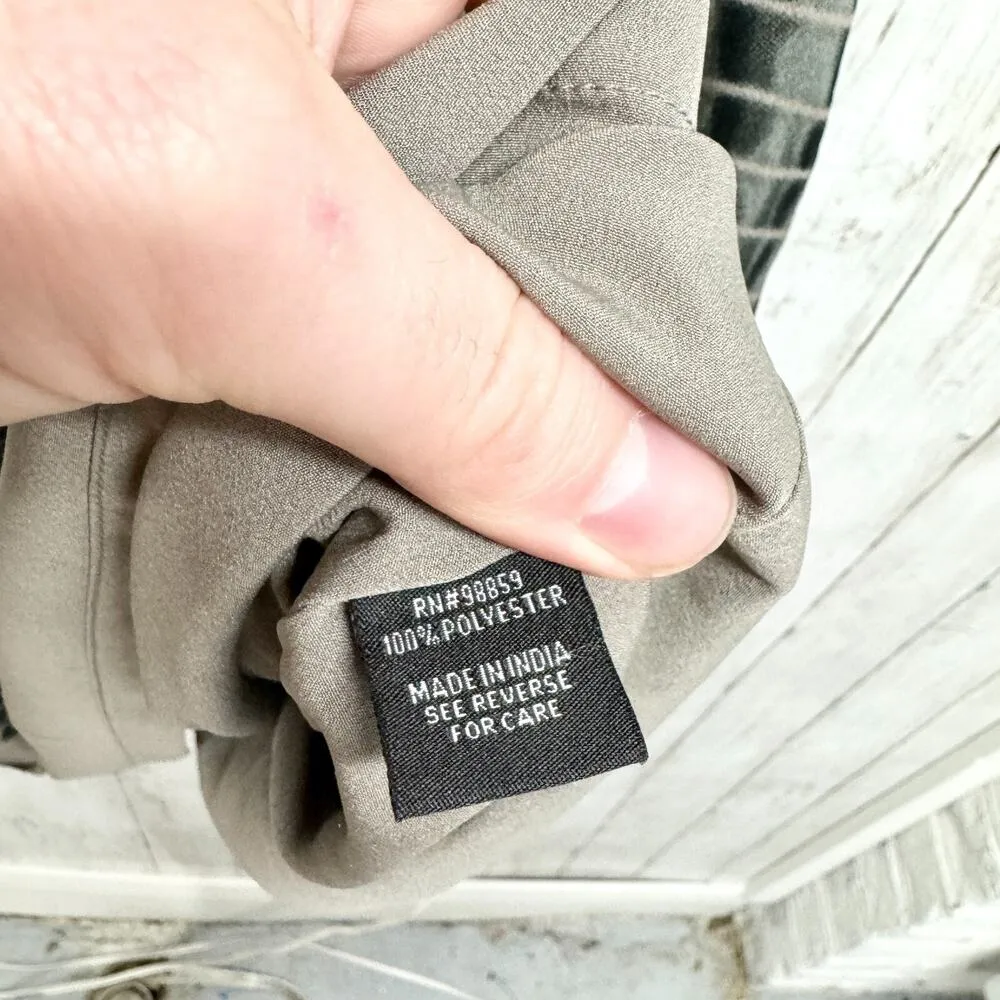 W118 Walter Baker Small Raquel Long Sleeve Mini Dress In Green And Cream Print - Image 4