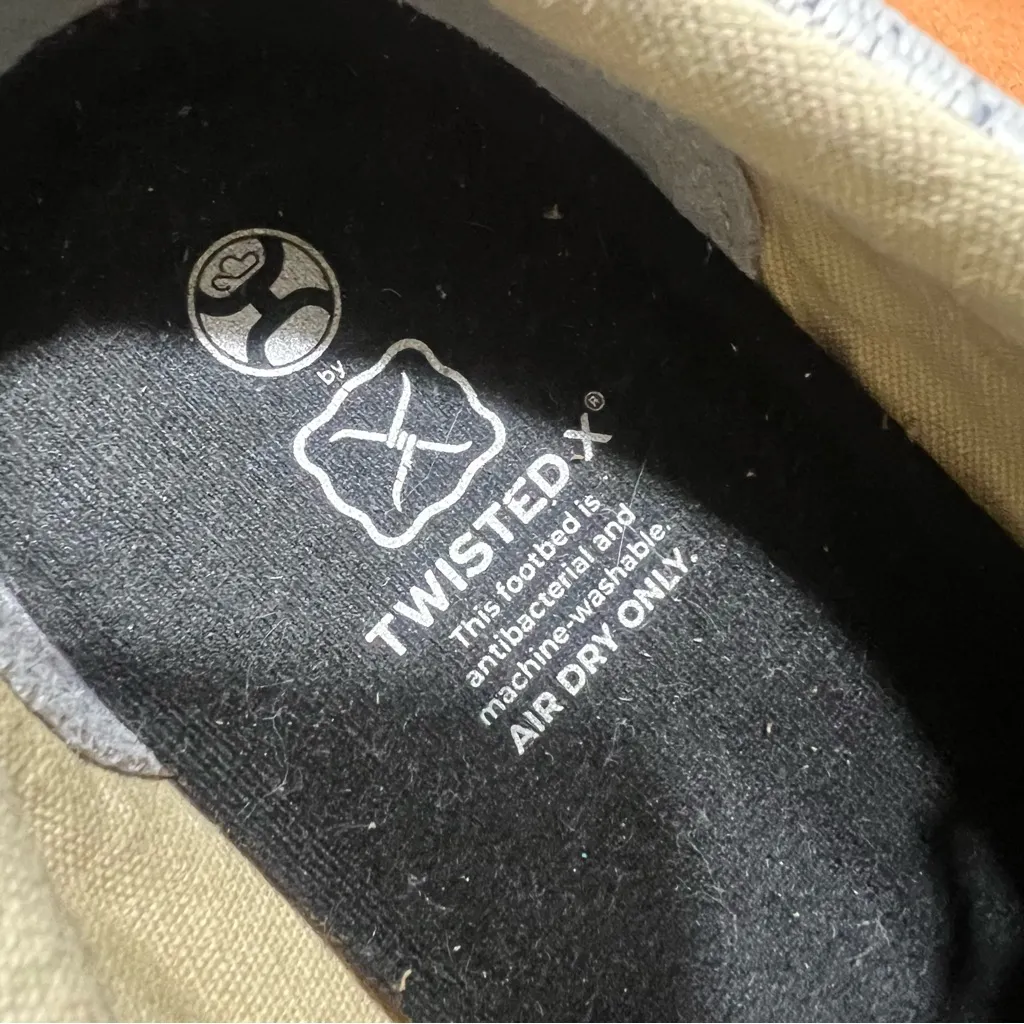 Twisted X Hooey Shoes Womens Size 7.5 Gray ecoTWX Casual Loper Moc Toe WHYC009 - Image 10