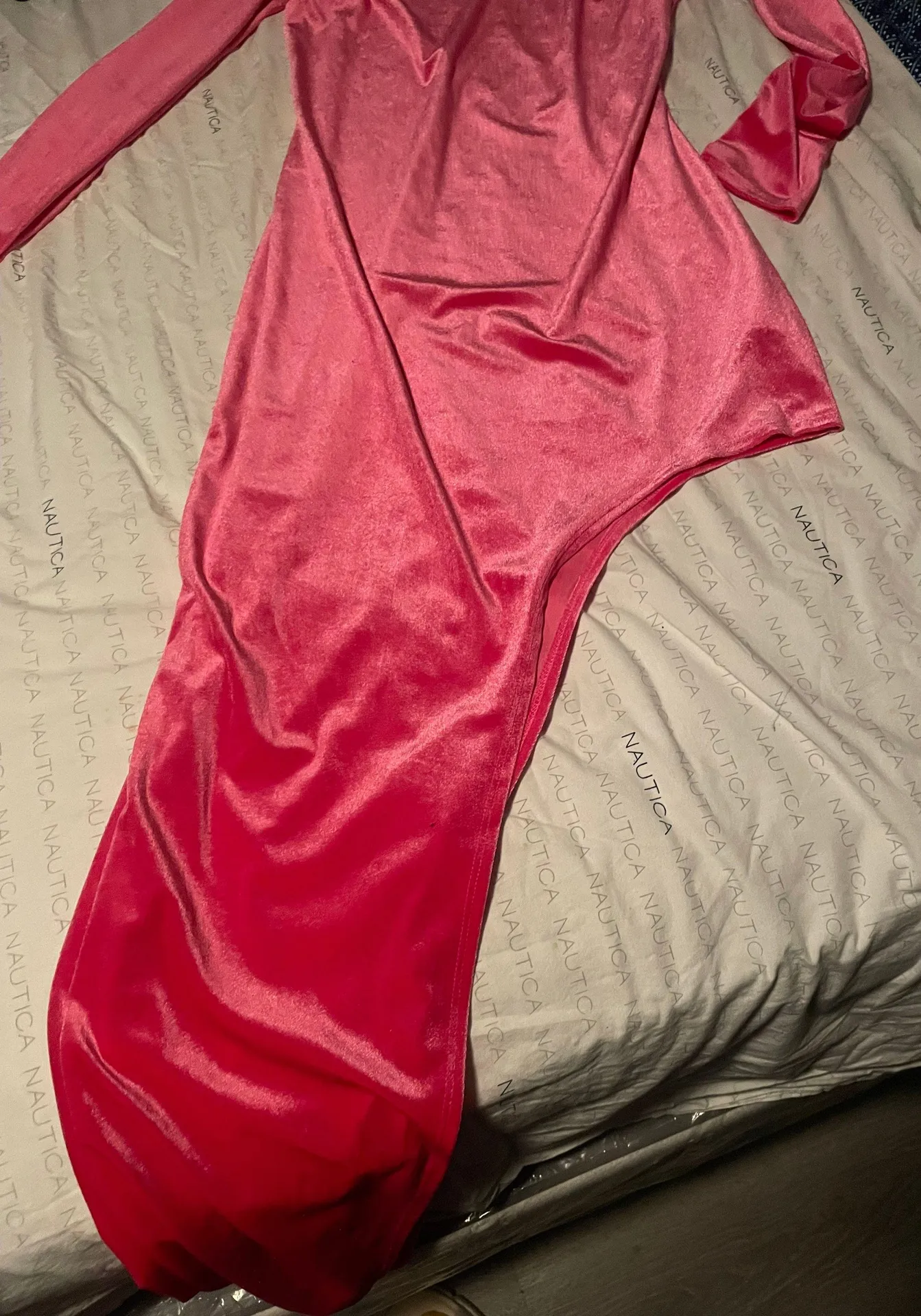 Womens High Low Dress Size XL Tall Pink - Image 2