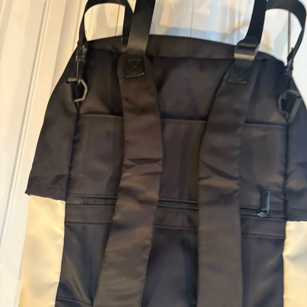 Cream And Black Backpack - Image 12