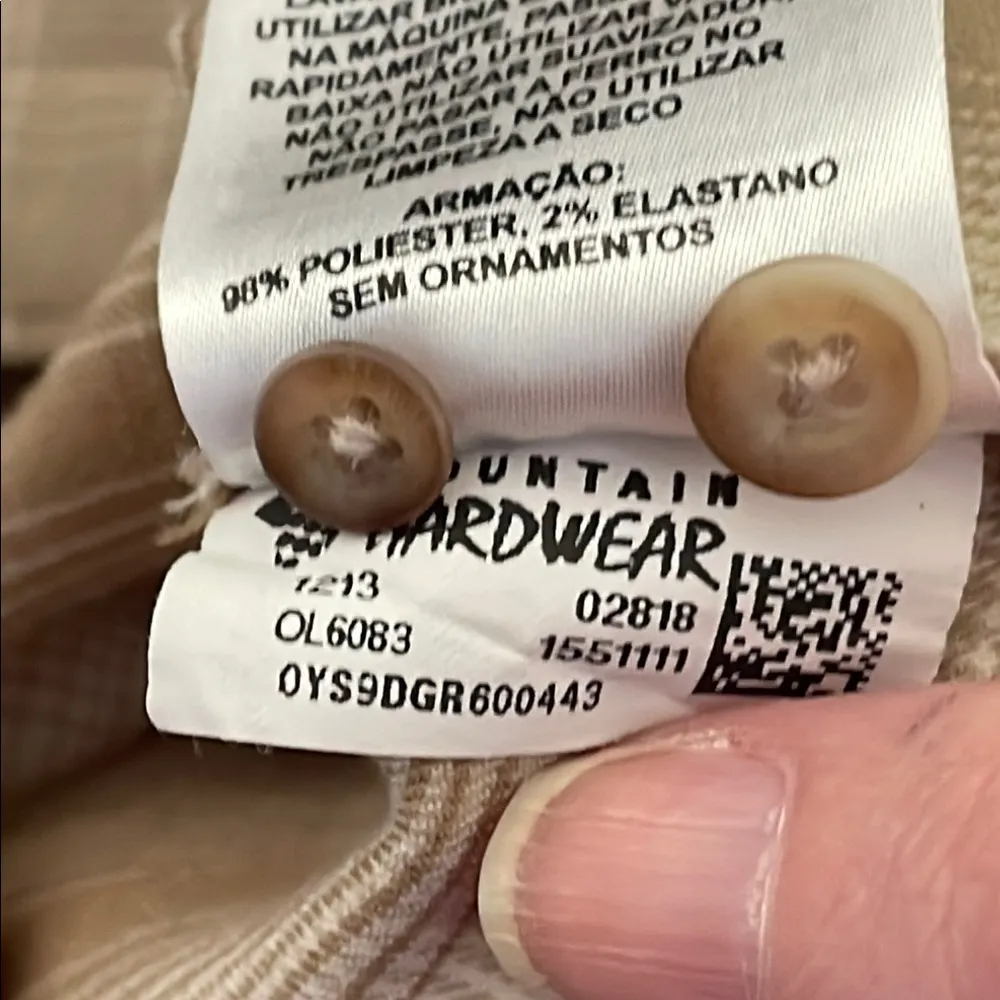 Mountain Hardwear Tan Plaid Shirt 10 - Image 6