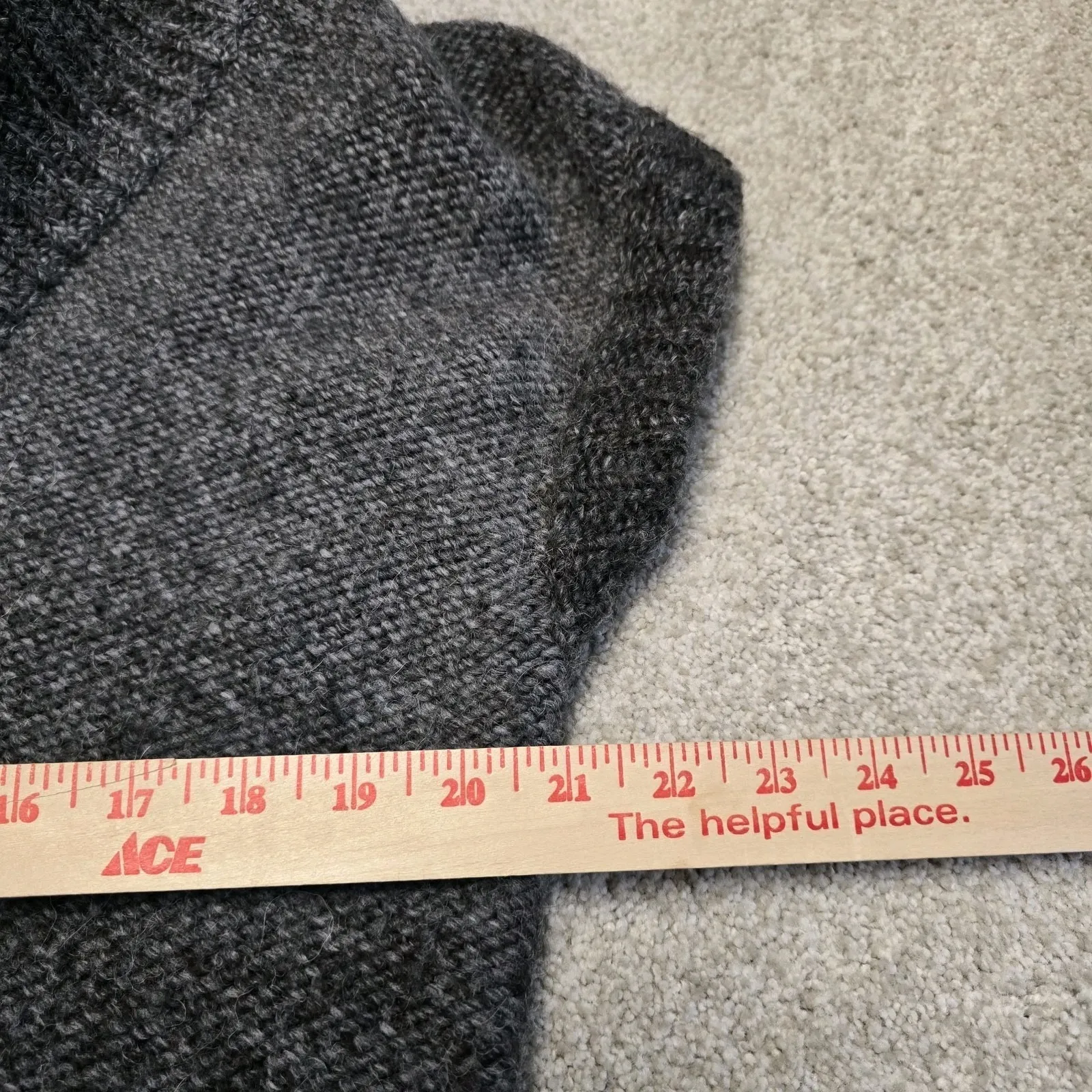 Pringle 1815 Scotland Alpaca Merino Wool Gray Belted Shawl Collar Sweater Vest S - Image 10