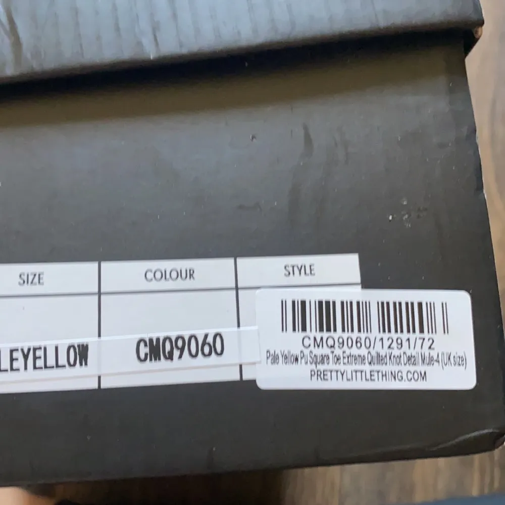 Pale Yellow Square Toe Quilted Knot Mule - Image 5