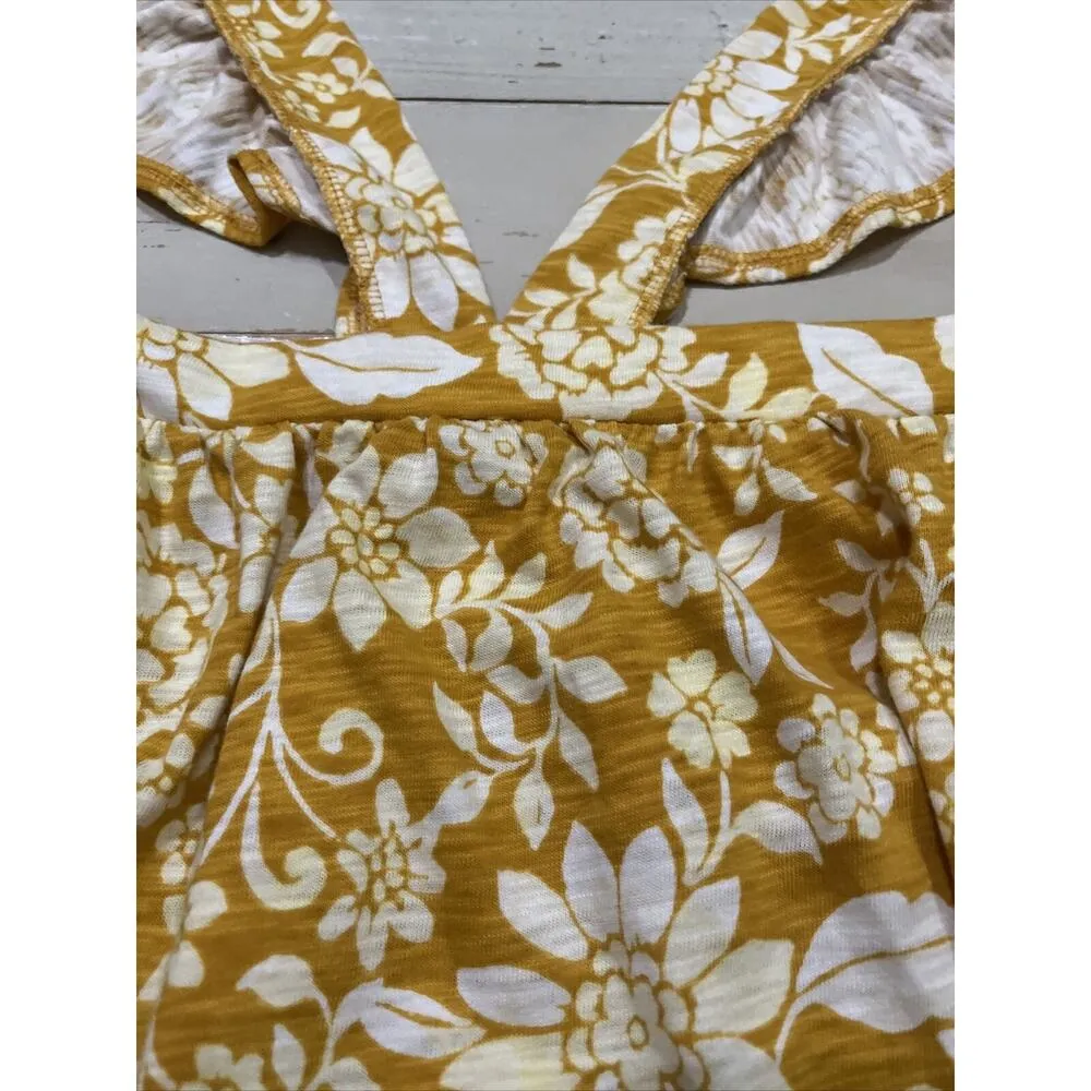 Lauren Conrad Floral Ruffle Sleeveless Tank Top 4X Women's Plus Shirt Mango Sumr - Image 5