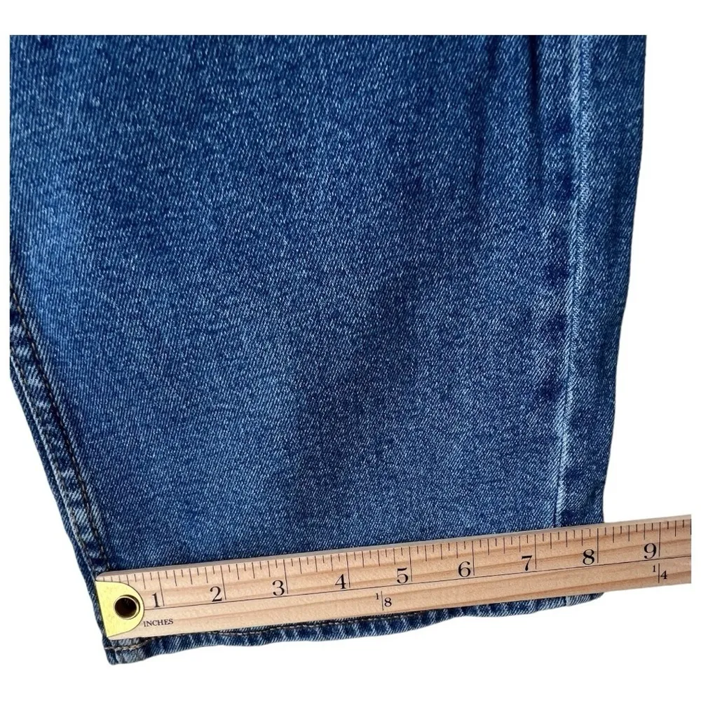 Women's jean Boot cut cowgirl built in flew blue washer plus size casual 34x32 - Image 6