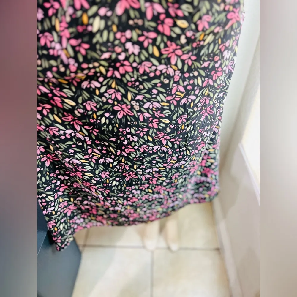 ZAFUL Women's Spaghetti Strap Floral Summer Hollow Twist Front Maxi Dresses Sexy - Image 12