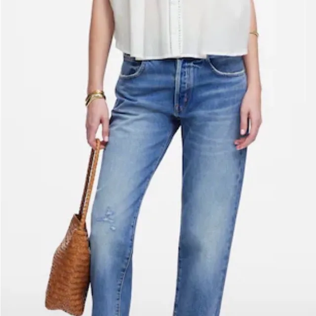 Madewell NWT Shirred Lace-Trim Top size small - Image 2