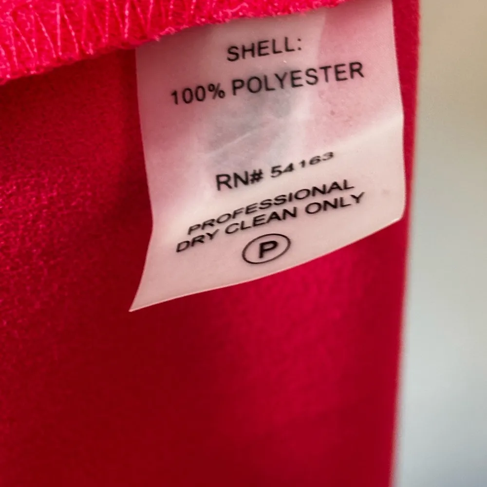 NWT Calvin Klein Pink Knee Length sheath dress layered sleeveless Business sz 10 - Image 9