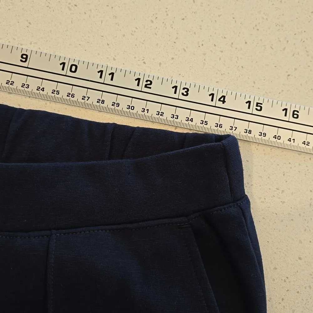 Navy Blue Pintuck Sweatpants Casual Pants Size Medium - Image 13