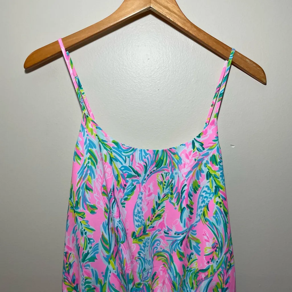 Lilly Pulitzer Ainsley Top Unicorn of the Sea Print - Image 2