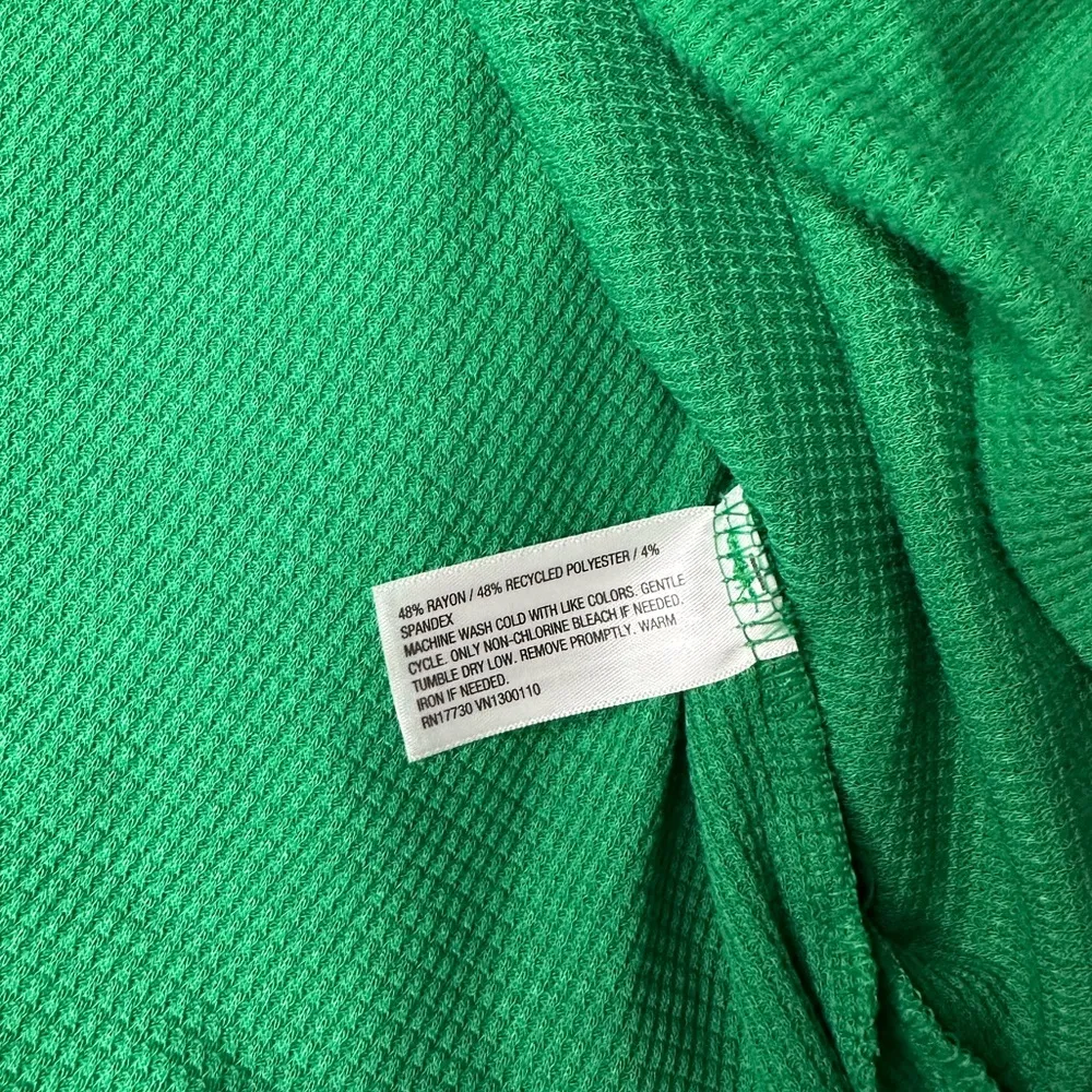 Target Wondershop Green Cropped Thermal Top Size 3X - Image 5