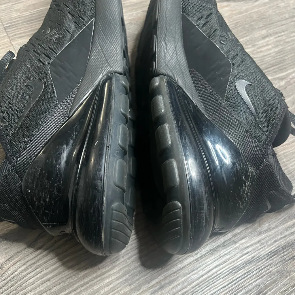 Nike air max 270 womens All-Black Athletic running Shoes size 10 - Image 7