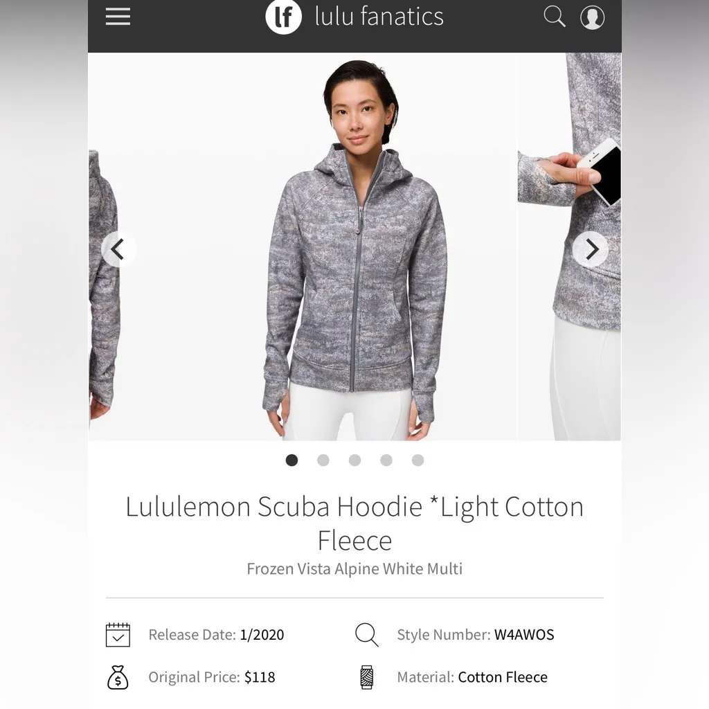 Lululemon Scuba Hoodie - size 8 - Image 8