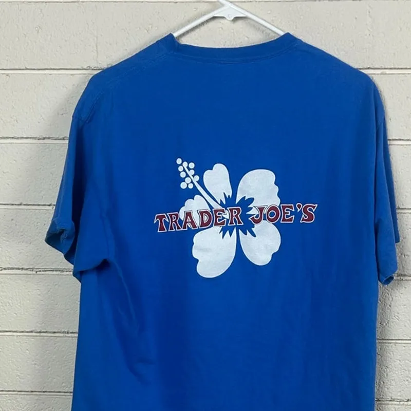 Trader Joe’s Blue Tee size M Size M - Image 4