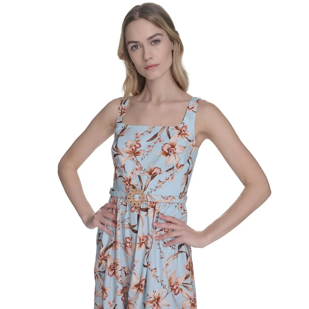 Eliza J Floral Fit & Flare Dress in Light Blue. NWOT - Image 7