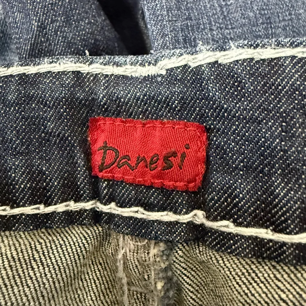 Vintage Danesi Jeans Blue Embellished Pockets Size 13 - Image 9