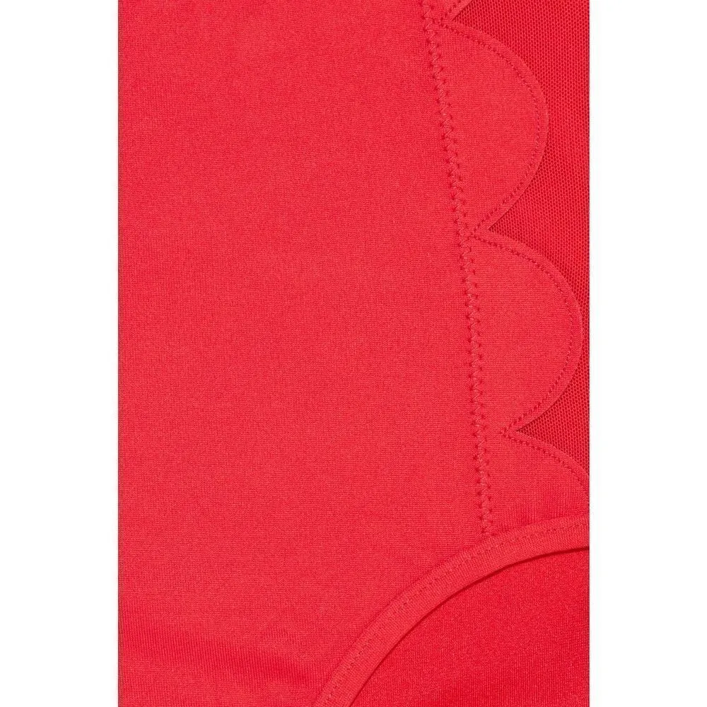 New. Seafolly red petal edge high rise bikini. USA SIZE 8DD/6-bottom - Image 11